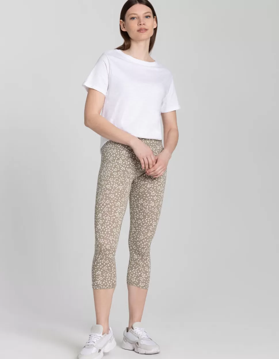 Capri Leggings - Elastischer Bund-Ever Me Cheap