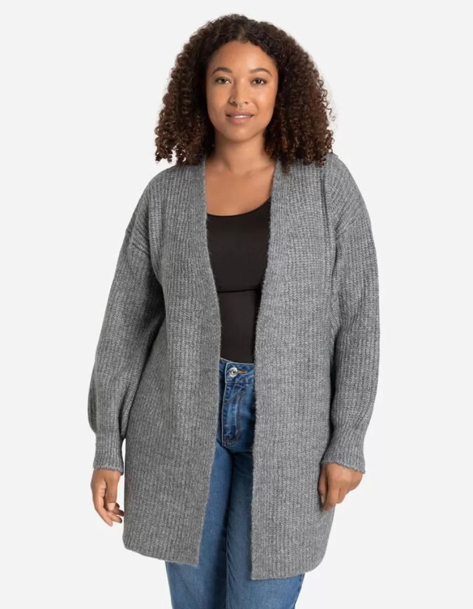 Cardigan - Puffarmel-Maxi Blue Discount