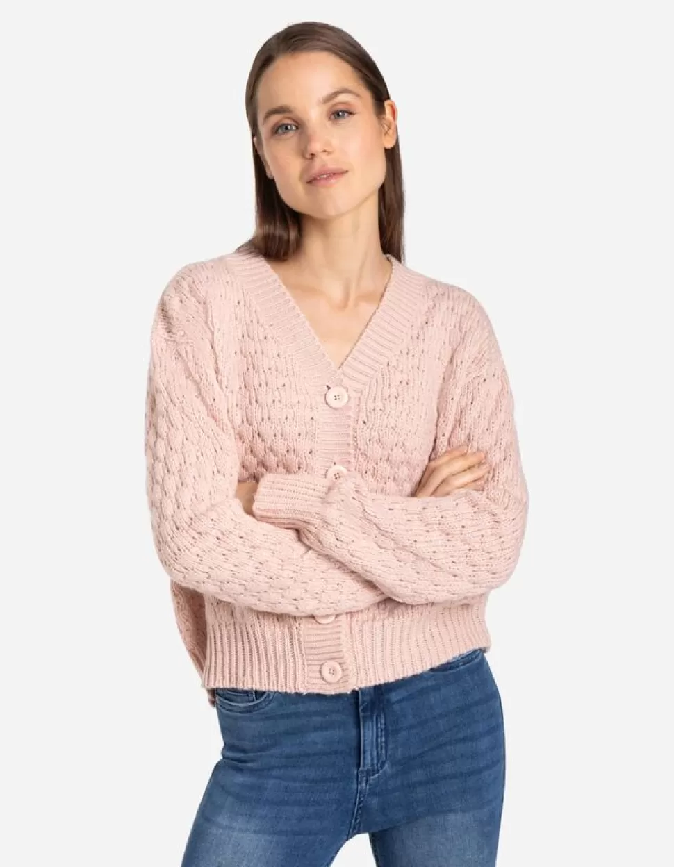 Cardigan - Woll-Optik-Takko Discount