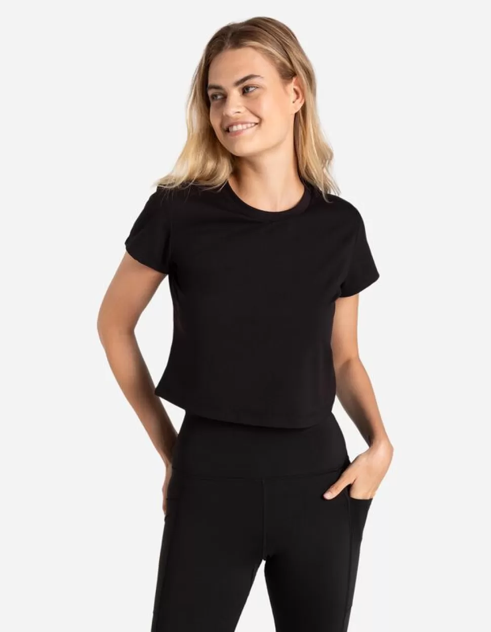 Cropped Shirt - Soft-Touch-Page One Active Fashion