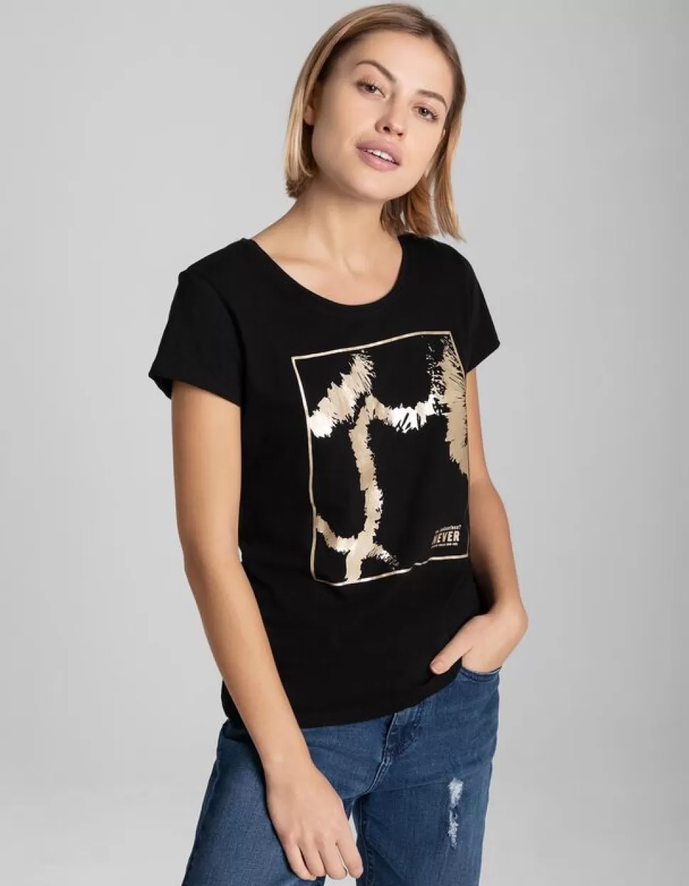 Damen T-Shirt - Glitzerprint-Ever Me Online