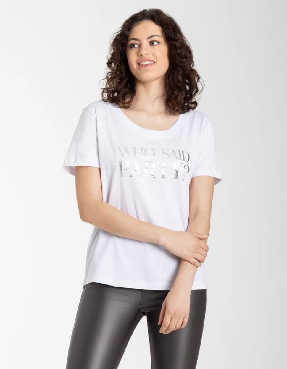 Damen T-Shirt - Messageprint-Page One Store