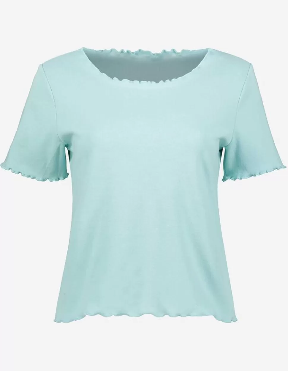 Damen T-Shirt - Muschelsaum-Page One Store