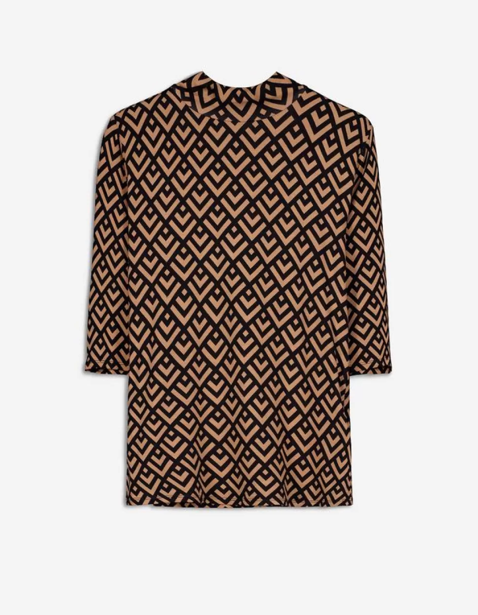 Langarmshirt - Geometrisches Muster-Page One Hot