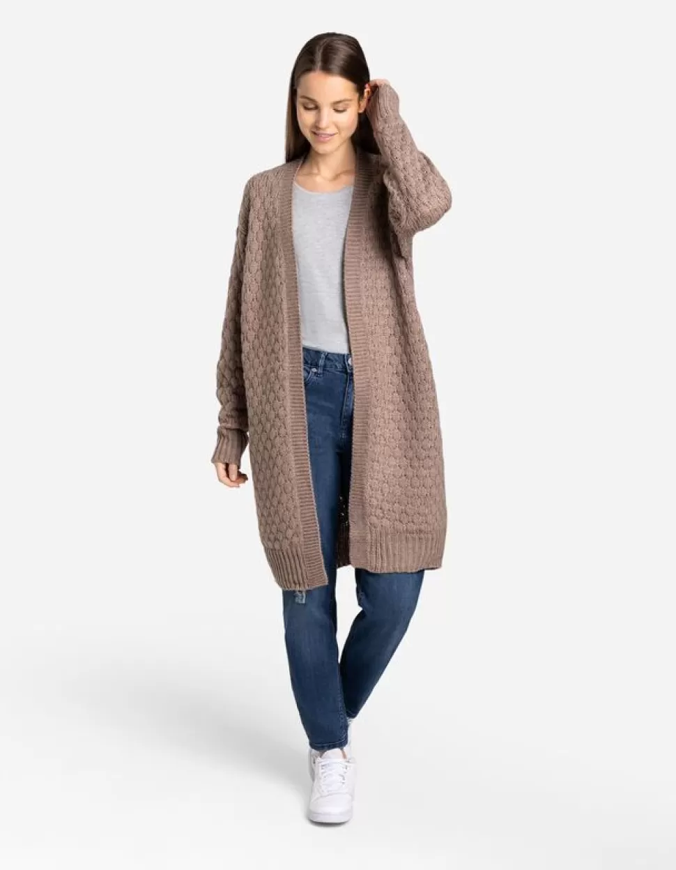 Longcardigan - Woll-Optik-Takko Hot