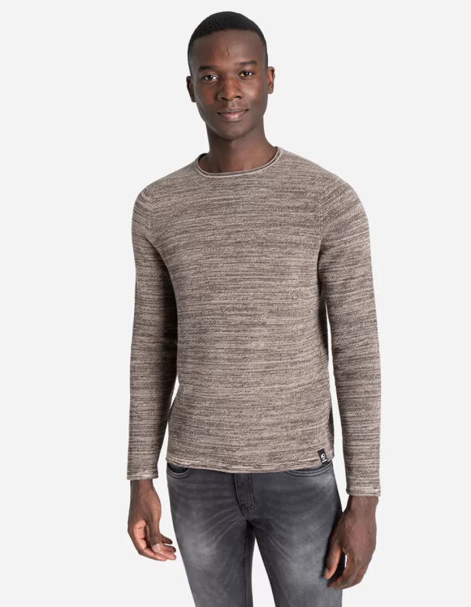 Pullover - Gerollte Abschlusse-Jean Pascale Discount