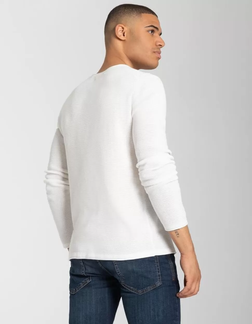 Pullover - Gerollte Abschlusse-Jean Pascale Store