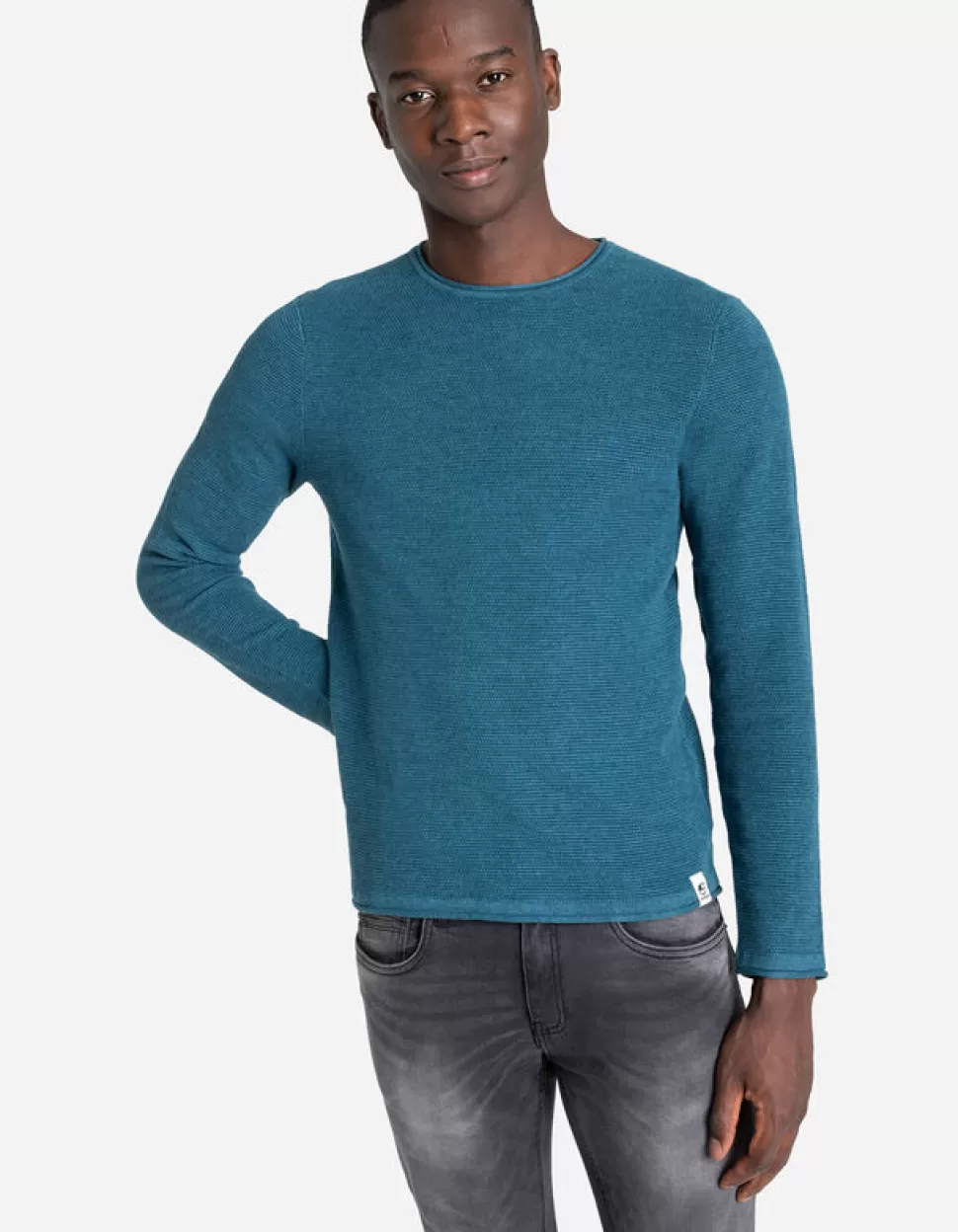 Pullover - Gerollte Abschlusse-Jean Pascale Outlet