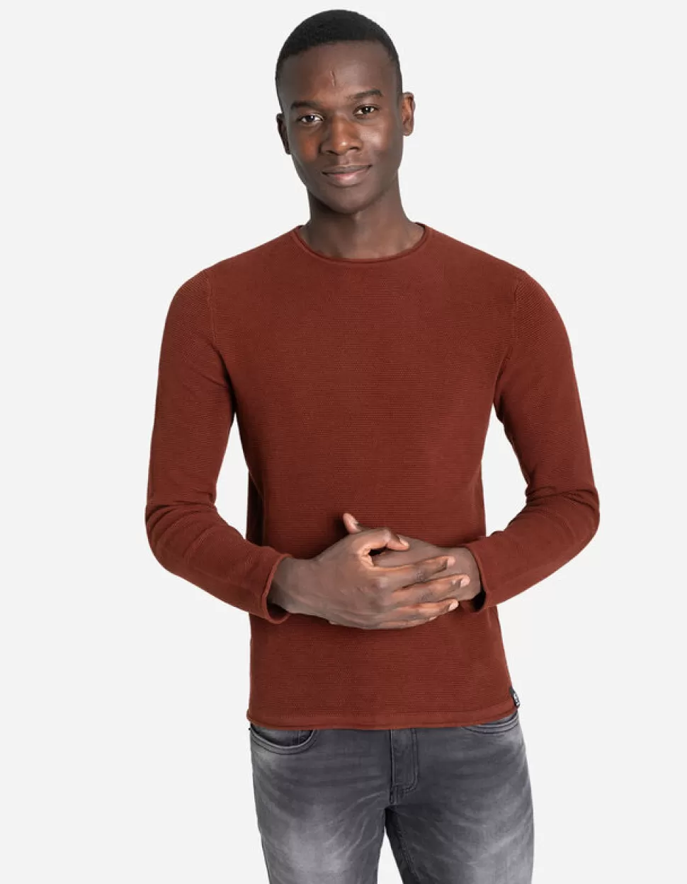 Pullover - Gerollte Abschlusse-Jean Pascale Store