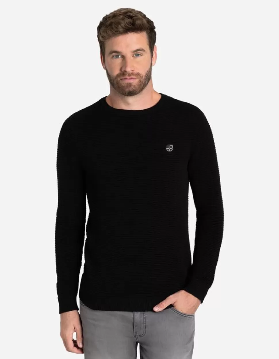 Pullover - Labelpatch-Jean Pascale Outlet