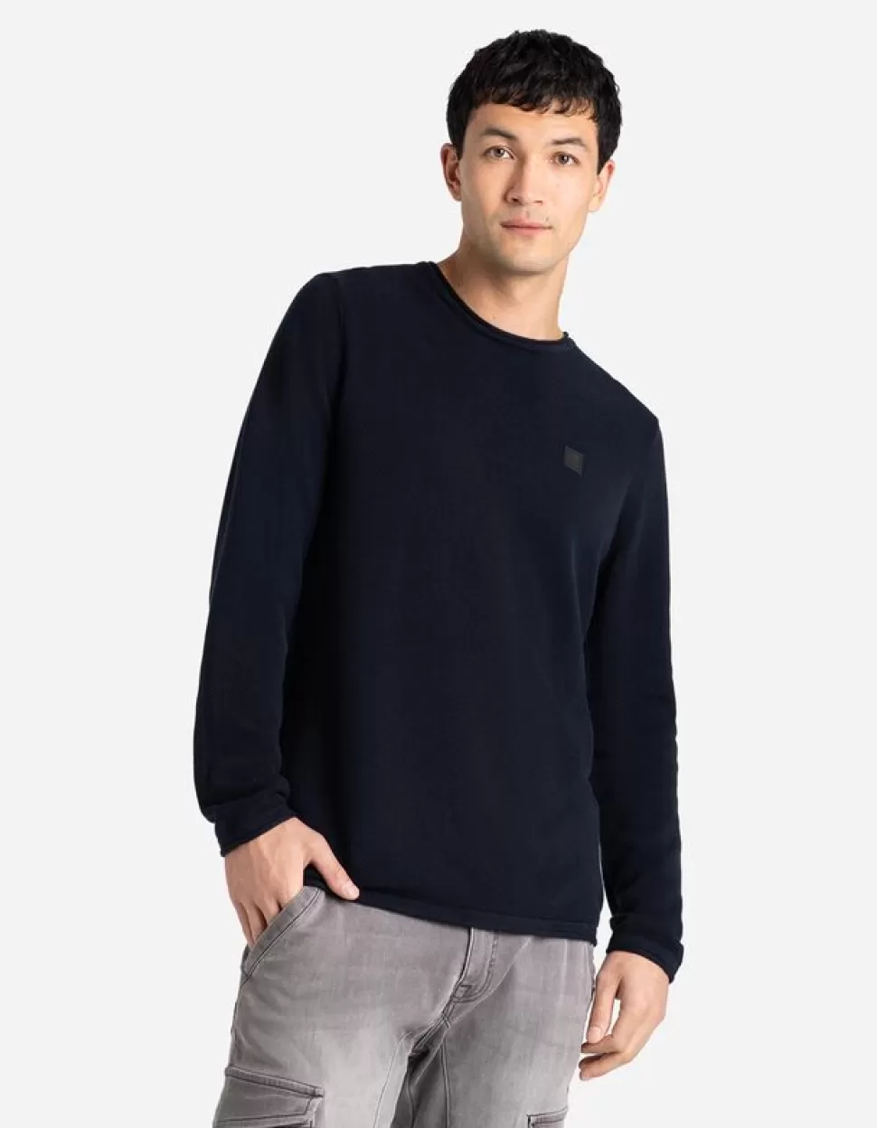 Pullover - Rundhals-Ausschnitt-Jean Pascale Online