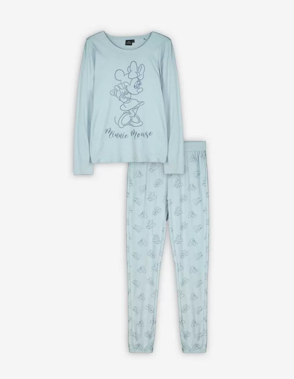 Pyjama Set Aus Langarmshirt Und Hose - Minnie Mouse-Flame Cheap