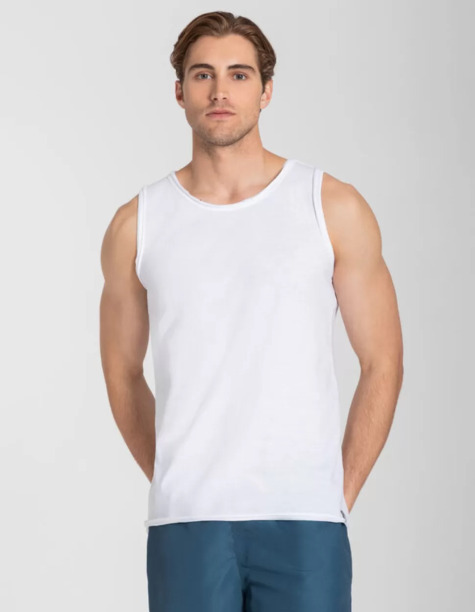 Tanktop - Rundhals-Ausschnitt-Jean Pascale Cheap