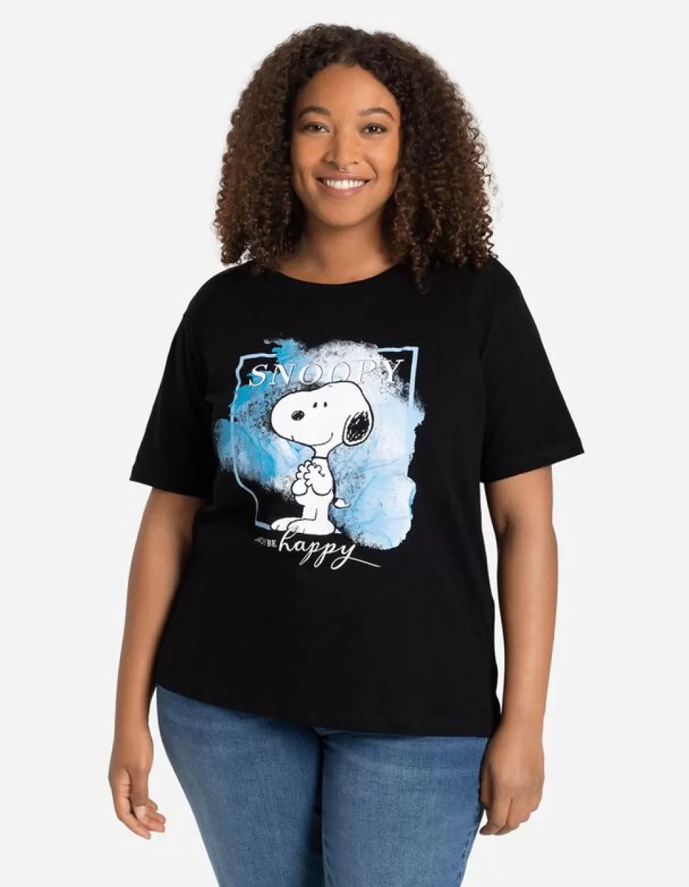 T-Shirt - Peanuts-Maxi Blue Cheap